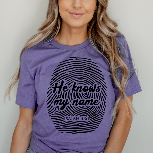 He Knows My Name short sleeve shirt