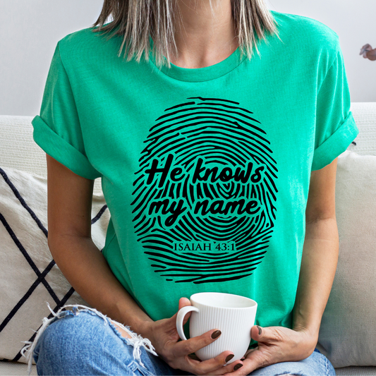 He Knows My Name short sleeve shirt