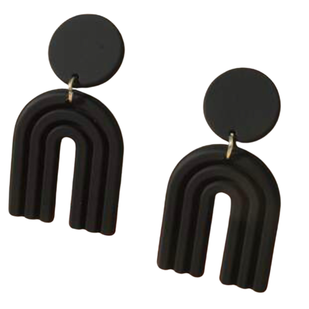 God's Promise: Rainbow Earrings (black)