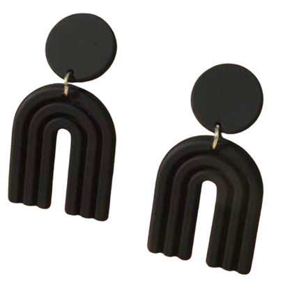 God's Promise: Rainbow Earrings (black)